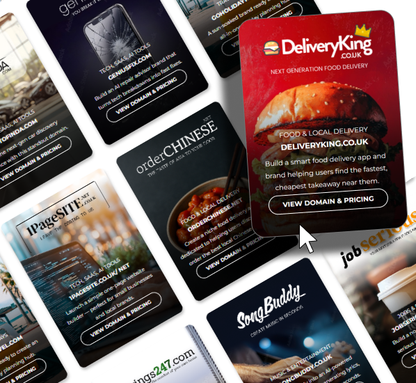 Select one of our premium domains to get started